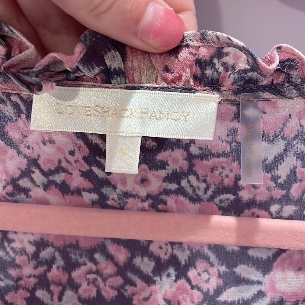 LoveShackFancy long sleeve printed mini dress - Picture 5 of 6